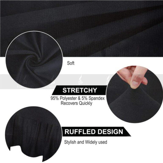 Frill Style Micro Mesh Chair Cover copper (Color)