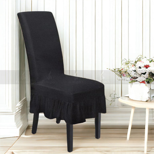 Frill Style Micro Mesh Chair Cover copper (Color)