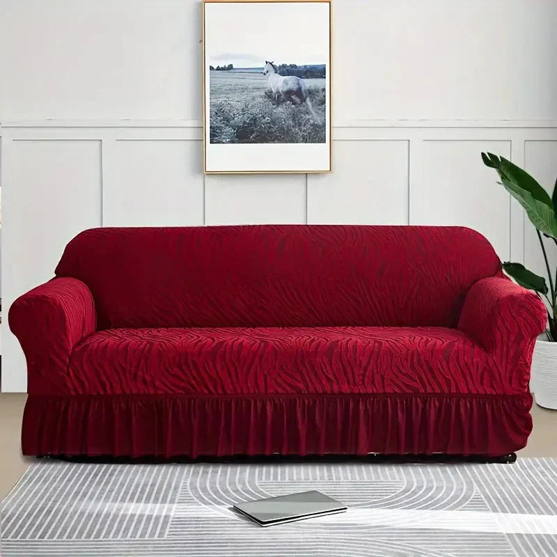 Premium Zebra Velvet Sofa Covers